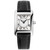 Women's Swiss Classic Carree Diamond (1/20 ct. t.w.) Black Leather Strap Watch 23mm