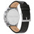 Men's Multifunction Black Leather Strap Watch 44mm