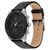 Men's Multifunction Black Leather Strap Watch 44mm