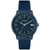 Men's L 12.12 Navy Silicone Strap Watch 42mm