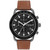 Men's Cruiser Saddle Leather Strap Watch, 44mm