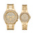 Men's and Women's Lennox Gold-Tone Stainless Steel Bracelet Watch Set, 2 Pieces