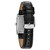 Women's Black Leather Strap Watch 21x33mm