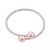 Pink Cultured Freshwater Pearl (9-10mm) Bypass Bangle Bracelet in Sterling Silver (Also in White Cultured Freshwater Pearl)