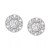 Diamond Halo Stud Earrings (1/4 ct. t.w.) in 10k White or Yellow Gold