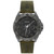 Men's Fresh Green Genuine Leather Strap Watch, 44mm