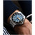 Men's Dumas Automatic Blue Yonder with Silver-Tone Solid Stainless Steel Bracelet Watch 44mm