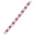 Opal (9-3/4 ct. t.w) & Pink Sapphire (5-7/8 ct. t.w.) Tennis Bracelet in Sterling Silver