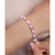 Opal (9-3/4 ct. t.w) & Pink Sapphire (5-7/8 ct. t.w.) Tennis Bracelet in Sterling Silver