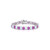 Opal (9-3/4 ct. t.w) & Pink Sapphire (5-7/8 ct. t.w.) Tennis Bracelet in Sterling Silver