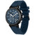 Men's One Blue Silicone Strap Watch, 44mm