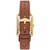 Women's Raquel Three-Hand Date Medium Brown Genuine Leather Watch, 26mm