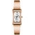 Women's Rose Gold Tone Stainless Steel Bangle Bracelet Watch 18mm