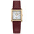 Eco-Drive Women's Citizen L Bianca Burgundy Leather Strap Watch, 22x28mm