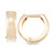Polished Wide Huggie Hoop Earrings in 10k Gold