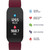 Unisex Burgundy Silicone Strap Active Smartwatch 44mm