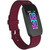 Unisex Burgundy Silicone Strap Active Smartwatch 44mm