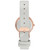 Women's Light Gray Leather Strap Watch 32mm