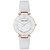 Women's Light Gray Leather Strap Watch 32mm