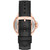 Women's Camille Three-Hand Black Genuine Leather Strap Watch 33mm
