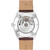 Men's Datron Automatic Swiss Automatic Brown Leather Strap Watch 40mm