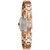 Women's Crystal Accent Rose Gold Tone Stainless Steel Bracelet Watch 18mm