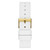 Women's Analog White Silicone Watch 40mm