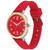 Women's Red Silicone Strap Watch 38mm
