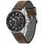 Men's Fresh Brown Genuine Leather Strap Watch, 44mm