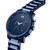Men's Chrono Blue Ceramic Bracelet Watch 47mm
