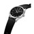 Men's Modern Classic Black Genuine Leather Strap Watch 43mm