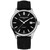 Men's Swiss Automatic Classic Index Black Leather Strap Watch 40mm