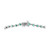 EFFY® Emerald (2-3/8 ct. t.w.) & Diamond (1/10 ct. t.w.) Link Bracelet in Sterling Silver