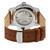 Men's Madison Swiss Automatic Luggage Brown Genuine Leather Strap Watch 39mm