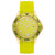 Men's Lime Green Silicone Strap Embossed with Steve Madden Logo Watch, 44X50mm