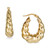 Twist Teardrop Hoop Earrings in 14k Gold