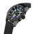 Men's Ferndale 3 Hands Date Black Leather Strap Watch 45mm