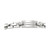 Men's Square Link Bracelet in Stainless Steel