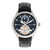 Automatic Gregory Black Dial, Genuine Black Leather Watch 45mm