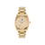 Unisex Three Hand Code Two Gold-Tone Stainless Steel Bracelet Watch 38mm
