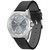 Men's Expose Black Leather Strap Watch 44mm