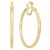 18K Gold over Sterling Silver Earrings, Laser and Diamond-Cut Extra Large Hoop Earrings (Also in Platinum Over Sterling Silver)