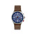 Men's Canyon Ridge Brown Genuine Leather Chronograph Watch 45mm
