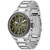 Volane Men's Chronograph Silver-Tone Stainless Steel Bracelet Watch 44mm