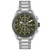 Volane Men's Chronograph Silver-Tone Stainless Steel Bracelet Watch 44mm