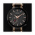 Men's Special Latin GRAMMY® Edition Dress Black & Rose Gold-Tone Stainless Steel Bracelet Watch 42mm
