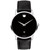 Men's Swiss Automatic Museum Black Calfskin Leather Strap Watch 40mm