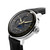 Men's Dervio Collection Black Genuine Leather Strap Watch 43mm