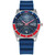 Eco-Drive Men's Marvel Spider-Man 60th Anniversary Blue Rubber Strap Watch 43mm Gift Set