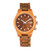Castillo Wood Bracelet Watch W/Date Olive 45Mm